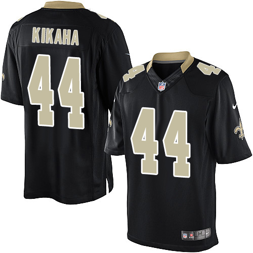Youth Elite Hau'oli Kikaha Nike Jersey Black Home - #44 NFL New Orleans Saints
